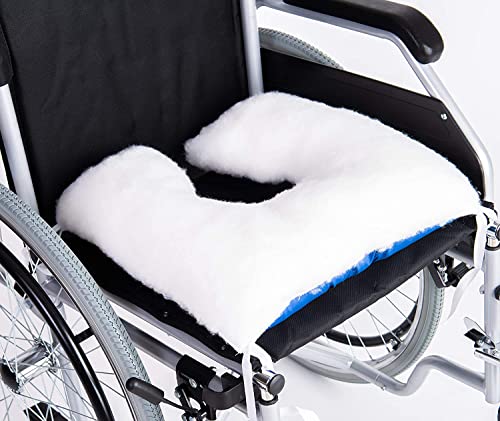 OrtoPrime Anti-Scare-Kissen für Rollstuhl, Coxis Büro und Zuhause, vorbeugende Anti-Dekubitus-Kissen (UPP), weiches und bequemes Hufeisenkissen