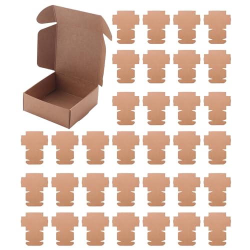 UrbanFlyingFox Papier Handgemachte Seifenkiste Braunes Papier Süßigkeiten/Zubehör Box Kraft Papier DIY Geschenk Verpackung Box (200 Stück)