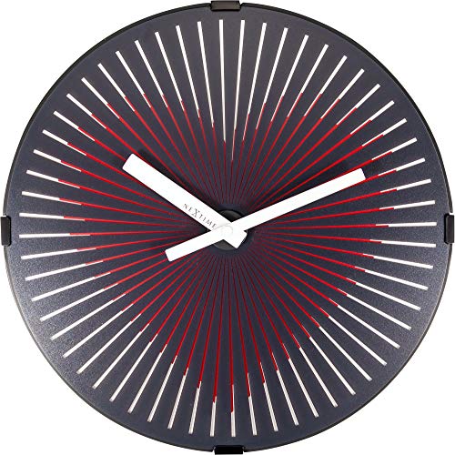 NeXtime Designer Wall Clock Motion Heart, with Optical Illusion, Round, ø 30,5 cm