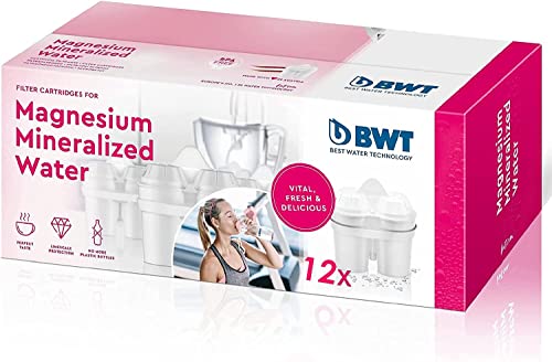 BWT Wasserfilter Magnesium Mineralizer, Pack mit 12 Stück, Versorgung für 1 Jahr