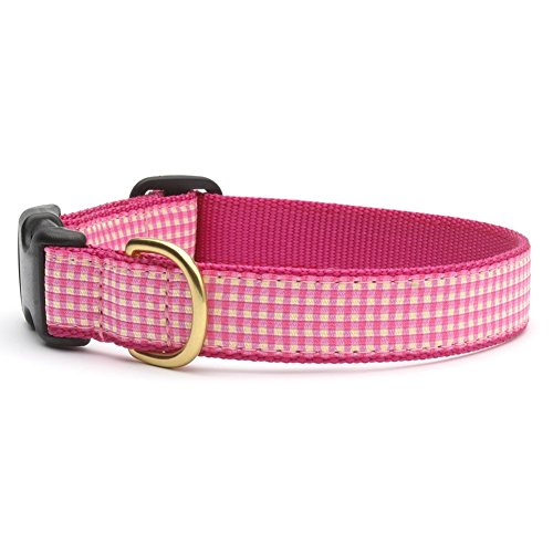 Up Country PKG-C-XS Pink Gingham Hundehalsband, Schmal 5/8 inch, XS