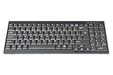 DIGITUS Tastatur für LCD KVM Konsolen von DIGITUS, Britisches Layout, QWERTY, USB, Schwarz