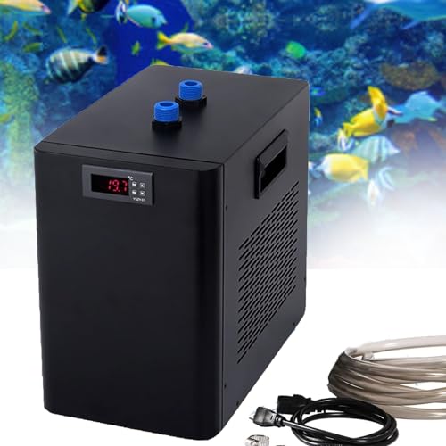 ZUMAHA Aquarium-KüHler, Hydrokultur-WasserküHlung, Aquarium-KüHler FüR Aquarien – 42 Gallonen Aquarium-KüHlung Mit Pumpe/Schlauch,160L