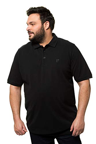 JP 1880 Herren große Größen bis 8XL, T-Shirt, Poloshir, JP1880-Brustdruck, Bauchshirt, Piqué, schwarz 4XL 712617 10-4XL