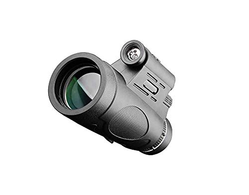 HHUARI HD-Monokular, 12 x 50 wasserdichtes tragbares Mini-Nachtsichtgerät, Weitwinkel-Zoomobjektiv, verwendet für die Reise-Jagdkamera (schwarz) Teleskope 2020 The New