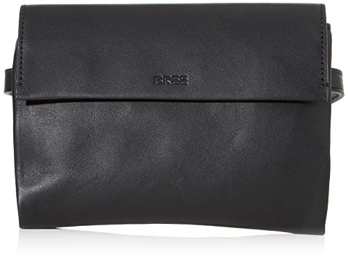 BREE Collection Damen Pure 1, Belt Bag S20 Schultertasche, Schwarz (Black), 3x14x20 cm