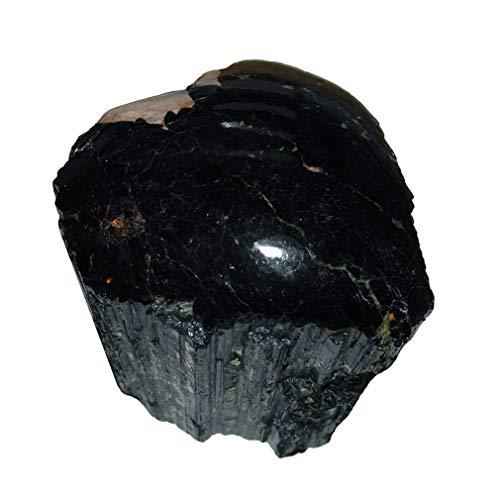 Turmalin schwarz Schörl Rohstein Rohstück auf einer Seite anpoliert ca. 300-500 Gramm
