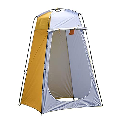 AQQWWER Zelte Einfache Einrichtung tragbarer Outdoor-Duschzelt Camp-Toiletten-Regenschutz for Camping- und Strand-tragbare Pop-Up-Privatsphäre Zelt Camping (Color : Yellow)