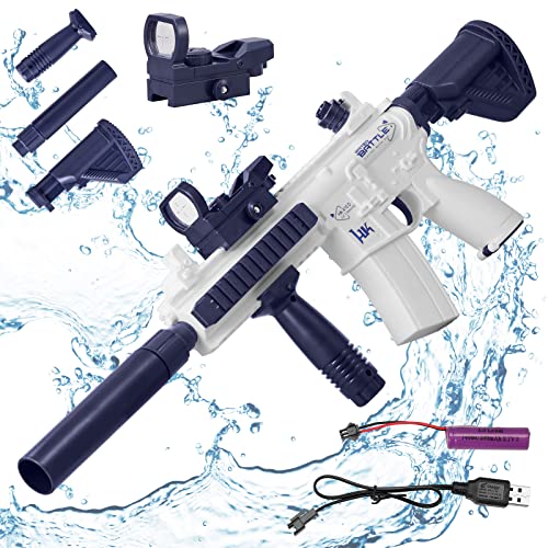 Wassergewehr Spielzeug für Erwachsene und Kinder, Wasserpistole mit Großer Reichweite, Wassergewehr Spielzeug für Kinder Erwachsen mit Schutzbrille, Sommer Pool Party Spielzeug (Blau)