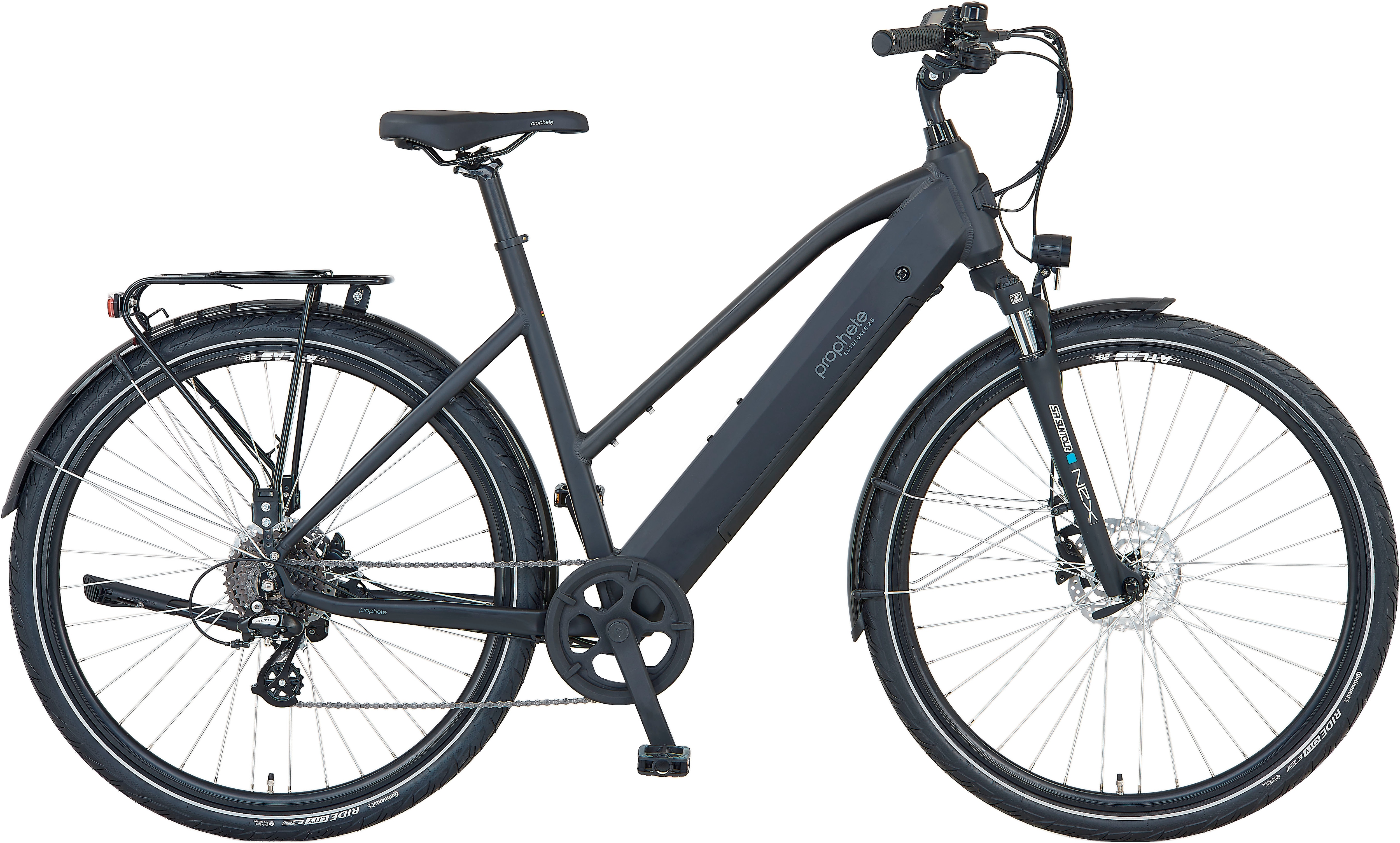 Prophete E-Bike "Prophete E-Bike Entdecker 2.8", 8 Gang, Shimano, Altus, Heckmotor 250 W