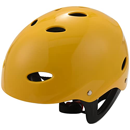 Pavewood Sicherheits Schutz Helm 11 Atemlöcher Für Wassersport Kajak Paddel Boot - Gelb