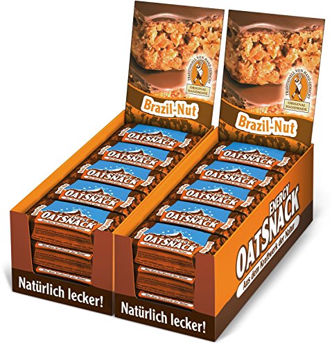 Energy OatSnack, natürliche Riegel - von Hand gemacht, Brazil-Nut, 30 x 65 g, 1er Pack (1 x 1950 g)