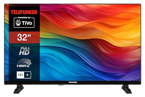 Telefunken 32 Zoll Fernseher/TiVo Smart TV (Full HD, HDR, HD+ 6 Monate inkl., Triple-Tuner) XF32TO750S