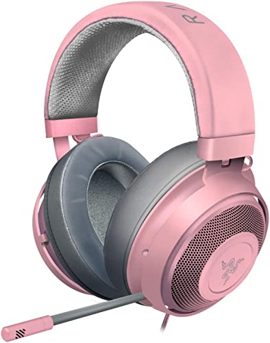 Razer Kraken quartz - Gaming Headset mit Kühlenden Gel-Ohrpolstern für Ambitionierte Gamer (pink)