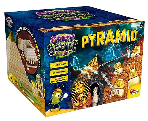 Lisciani - Crazy Science - Pyramide - Bildungs-Kit - Entdeckung des antiken Ägypten - Archäologie - Hieroglyphen - 3D-Dekor - Für Kinder ab 7 Jahren