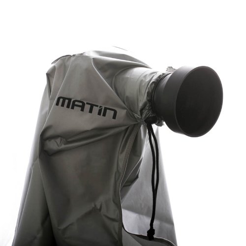 Matin M-7097 (L) Digital Rain Cover Regenschutzhülle für DSLR oder Systemkamera mit Objektiv bis 400 mm Gesamtlänge