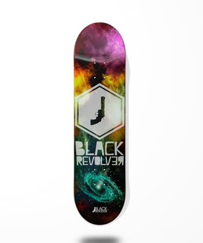 Skateboard Skateboard Deck Board Black Revolver Space Hexa 7.75