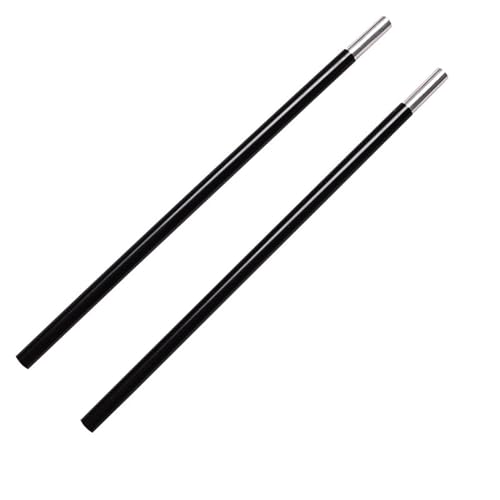 Vordachstangen-Set 13 mm / 16 mm / 19 mm Durchmesser 2 Farben Gelb/Schwarz Aluminiumstangenkomponente 40 cm pro Abschnitt ZeltgestäNge (Color : 16MM Black Connect)