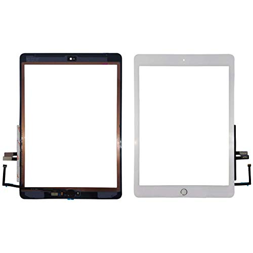 LeHang Touchscreen Digitizer Ersatz für die Home-Taste Ersatz für iPad 6 (2018) A1893 A1954 Weiß (Keine Überprüfung des Fingerabdrucks)