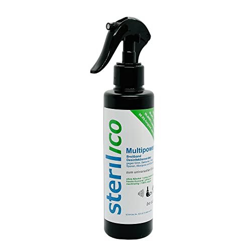 sterilico – Multipower – Desinfektionsmittel spray zum universellen Einsatz in Haushalt, Gewerbe und Industrie (250ml)