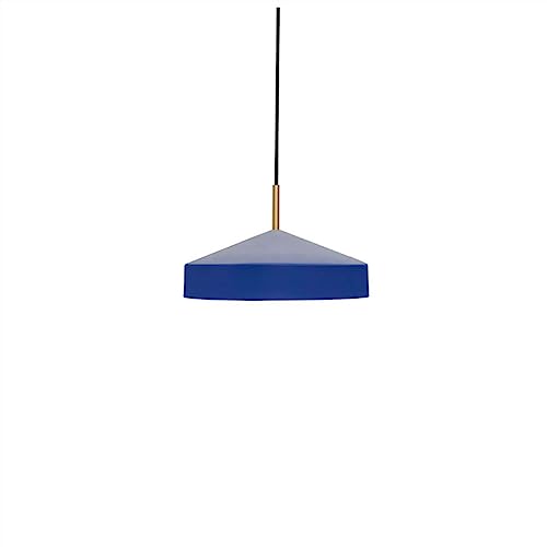 OYOY Living Hatto Pendant Small Optic Blue - Pendelleuchte Esstisch Wohnzimmer Schlafzimmer Deckenlampe Modern Blau Rund - Ø30 x H18 cm - L300101-609