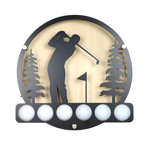 Eisen-Golfball-Halter, Wandmontage-Präsentationsständer, Golfball-Vitrine, Golfball-Halter Für Wandmontiertes Golfball-Präsentationsregal, Eisen-Präsentationsständer, Golfball-Aufbewahrungsorganisator
