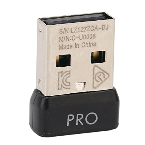 USB-Mausempfänger für Logitech G PRO, Kabellose 2,4-G-Technologie, Signalstabiler Mini-Mausempfänger, Signalstabiler, Einfach Auszutauschender Adapter für die Kabellose Logitech