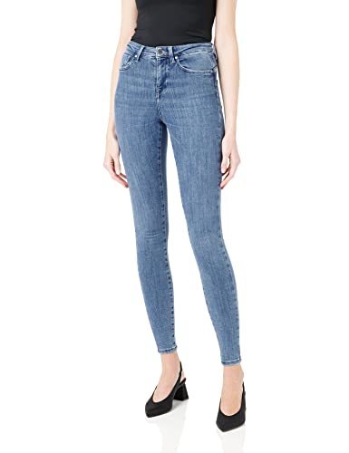 ONLY Damen Jeans ONLPOWER MID Push UP SK REA2981K - Skinny Fit -Blau - Light Blue, Größe:M - L 30, Farbe:Light Blue Denim (15169892)