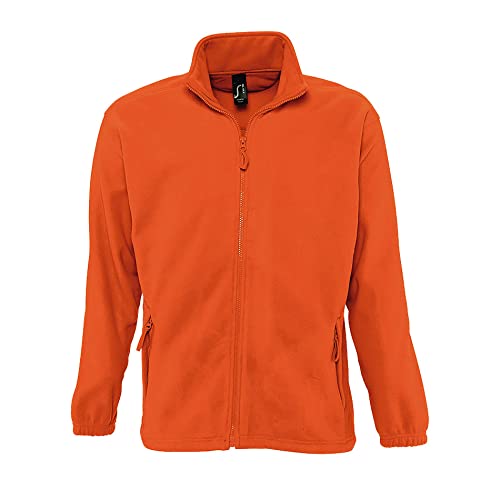 Sols Herren Outdoor Fleece Jacke North (4XL) (Neon Orange)