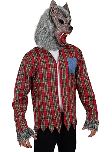 Funidelia | Werwolf Kostüm für Herren ▶ Horror, Werwolf, Böse Wolf, Halloween - Kostüm für Erwachsene & Verkleidung für Partys, Karneval & Halloween - Größe XXL - Braun