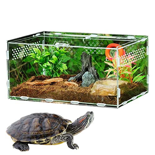 Acryl-Reptil-Terrarium-Behälter,Schlangenfütterungs-Zuchtbox transparentes Tarantel-Gehegehaus - Haustierlebensraum für Geckos Wirbellose Eidechsen Skorpione Youding