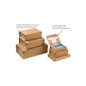 ColomPac Paket-Versandkarton POST, Größe: SM, braun Innenmaße: (B)215 x (T)155 x (H)43 mm (CP 066.02)