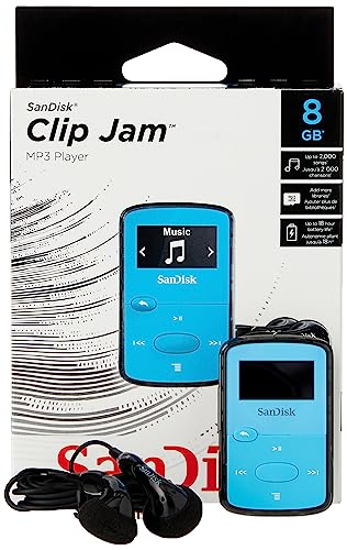 SanDisk Clip Jam 8GB MP3-Player – Blau