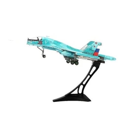 DIOTTI Aerobatic Flugzeug Maßstab 1:72 SU-34 Su34 Russische Luftwaffe Diecast Flugzeug Flugzeug Kampfflugzeug Modell Spielzeug (Größe : with Stand)