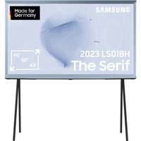 Samsung QLED The Serif 55 Zoll Fernseher (GQ55LS01BHUXZG, Deutsches Modell), Ikonisches Design, mattes Display, abnehmbare Standfüße  [2023]