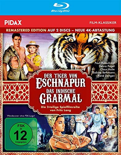 Der Tiger von Eschnapur + Das indische Grabmal - Remastered Edition (neue 4K Ultra-HD Abtastung) / Die komplette 2-teilige Abenteuerfilmreihe (Pidax Film-Klassiker) [Blu-ray]