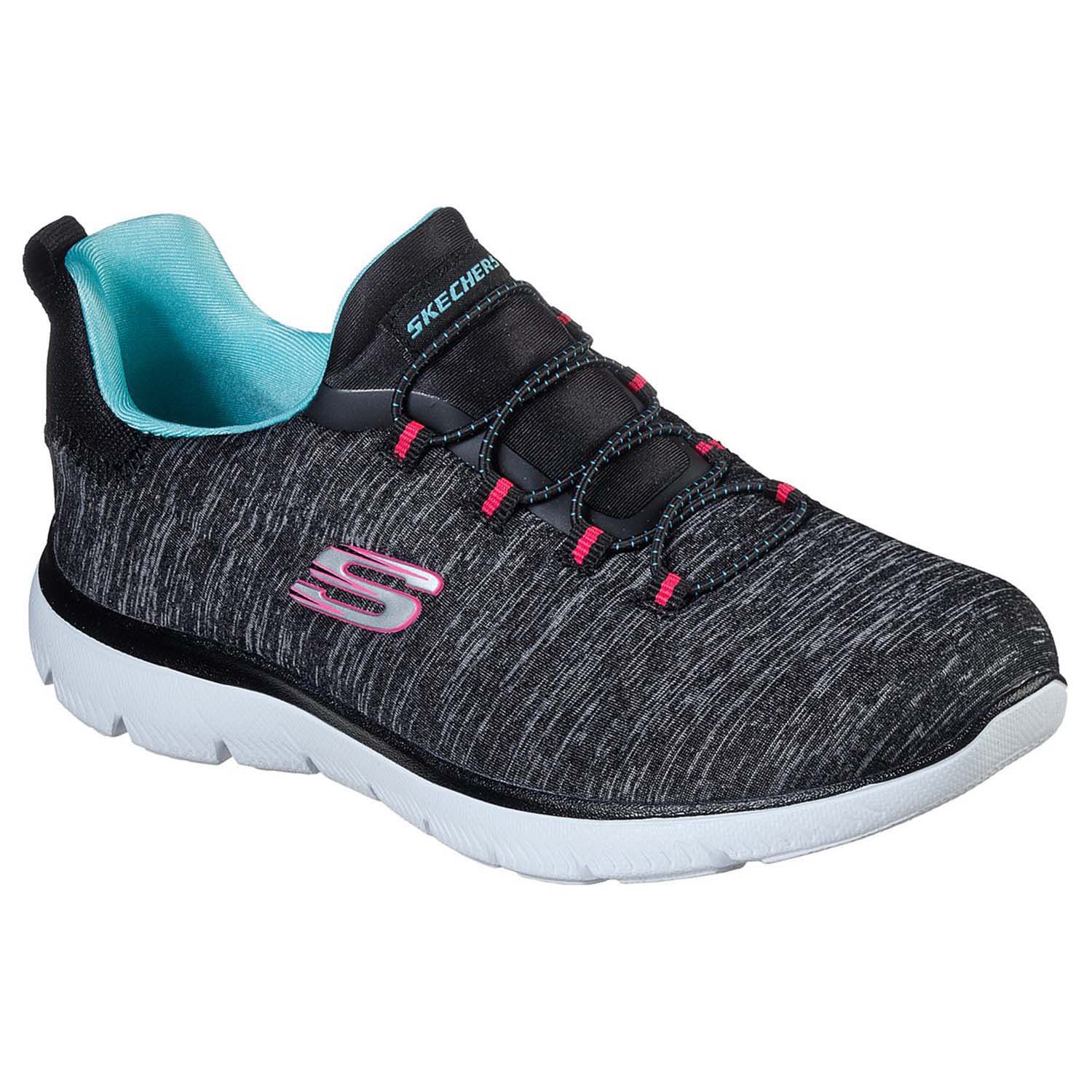 Skechers Damen 12980 Sneaker, Grau (Grey/Pink), 40 EU