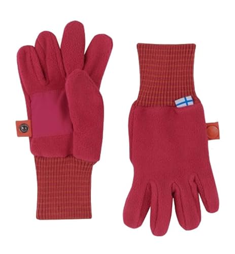 Finkid Sormikas Blau, Kinder Fingerhandschuh, Größe L - Farbe Navy - Red