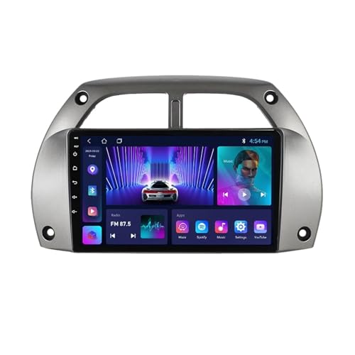Android 11 Autoradio Für Toyota RAV4 2001-2006 Mit Wireless Carplay Android Auto, 9 Zoll Touchscreen Autoradio Mit GPS Navigation Bluetooth HiFi WiFi Lenkradsteuerung + Rückfahrkamera (Size : M600S -