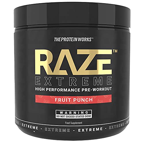 THE PROTEIN WORKS Raze Extreme Advanced Pre-Workout Powder, Fruit Punch, 360 g