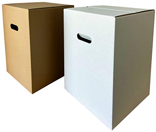 karton-billiger Papphocker Hocker Eventhocker faltbar Sitzmöbel Wellpappe weiß/braun (braun, 10)