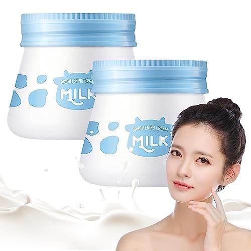 55g Milk Skin Cream Face Moisturizing Hydrating Brightening Nourishing Cream, 55g Brightening Cream Milk, 55g Milk Brightening Cream. (2PCS)