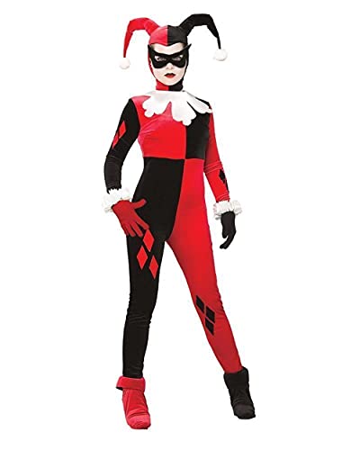 Rubie's 888102XS Offizielles Super Villain Harley Quinn Jumpsuit für Damen, Größe XS