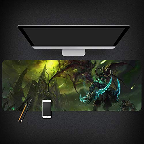IGIRC Mauspad Warcraft Speed Gaming Mauspad |XXL Mousepad | 900 x 400mm Großformat | 3 mm Dicke Basis | Perfekte Präzision und Geschwindigkeit, R