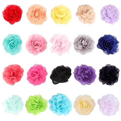 Frcolor 20 Stück Rosen Blumen Haarclip Haarspange für Frauen Mädchen