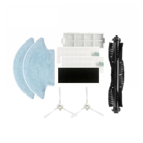 SUPENG Teilepaket, kompatibel mit 360 S6 Roboter-Staubsauger-Ersatzteil-Kits, Seitenbürsten, Mopp, Hauptbürstenfilter-Set