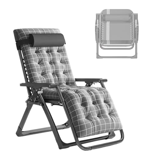 RDIAYDN Sonnenliege, Lehnender Schwerelosigkeits-Stuhl Im Freien, Gartenliege Relaxliege for Mittagspause Belastbar 100kg, for Patio-Garten-Strand (Color : A)