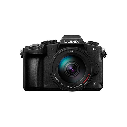 Panasonic Lumix G80H | Tropikalisierte Hybridkamera + Lumix Objektiv 14 – 140 mm (Sensor 4/3 16 MP, Dual-Stab, OLED-Sucher, Orient-Takt-Bildschirm, AF DFD, Video 4 K) schwarz – französische Version