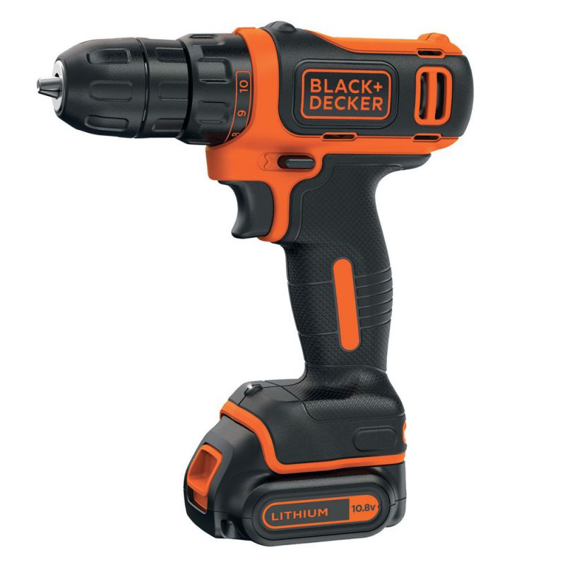 Black + Decker 10,8V Akku-Bohrschrauber, 1,5 Ah - BDCDD12-QW