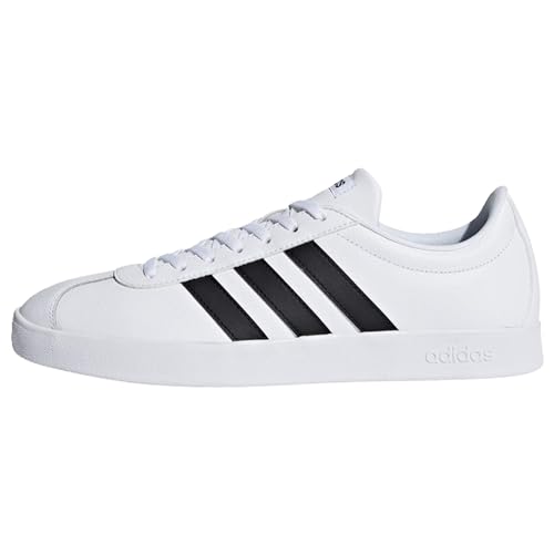 adidas Herren VL Court 2.0 Fitnessschuhe, Weiß(FTWR White/Core Black/Core Black), 46 EU